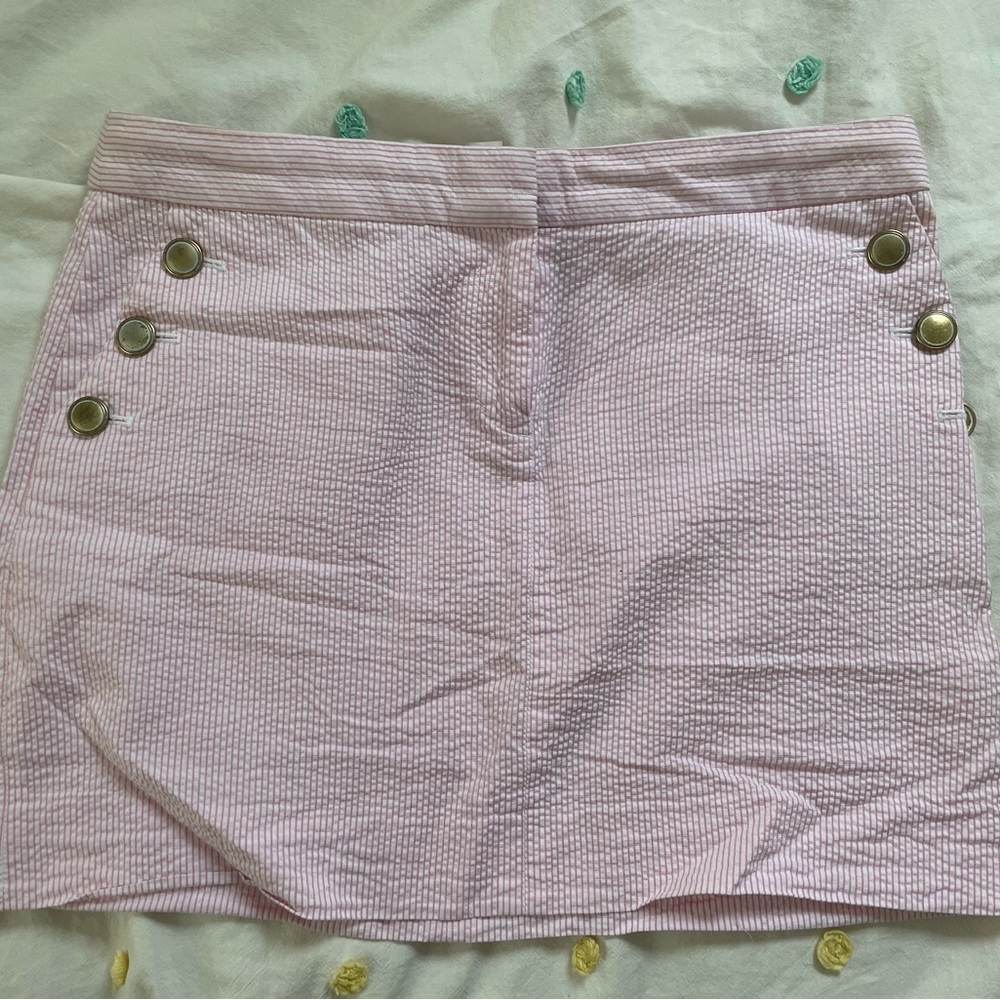 JCrew Seersucker skirt